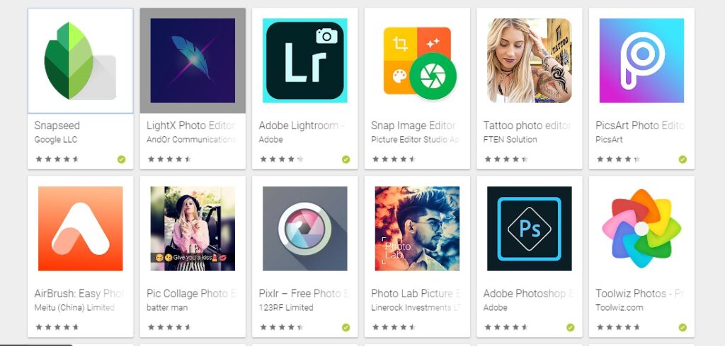 Photo Editor Apps of 2020