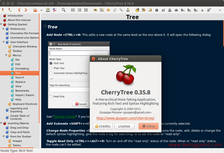 Cherrytree Software
