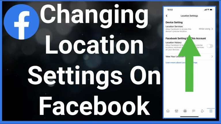 how to change location on facebook