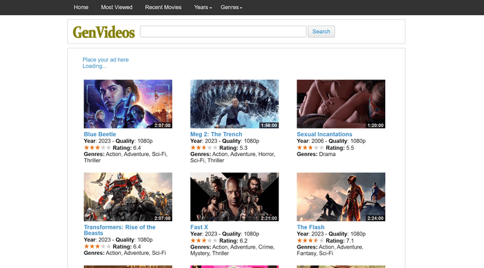Top 30 GenVideos Alternatives to Watch & Download HD Movies